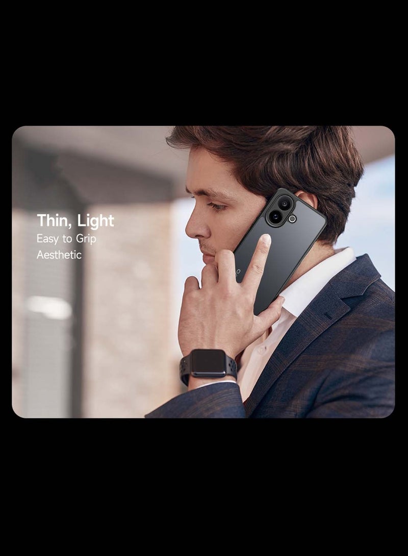 دبليو تيك غطاء حماية رقيق للجوال vivo V60 Lite 5G 2025 مصنوع من سيليكون TPU هجين مع كاميرا مرتفعة (MCAPSA) - شفاف/أسود - Image 4