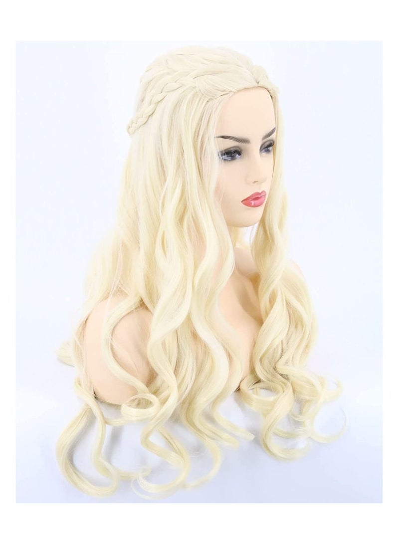 Estelle Women's Wig Golden Long Curly Princess Bridal Cosplay Wig - Image 3