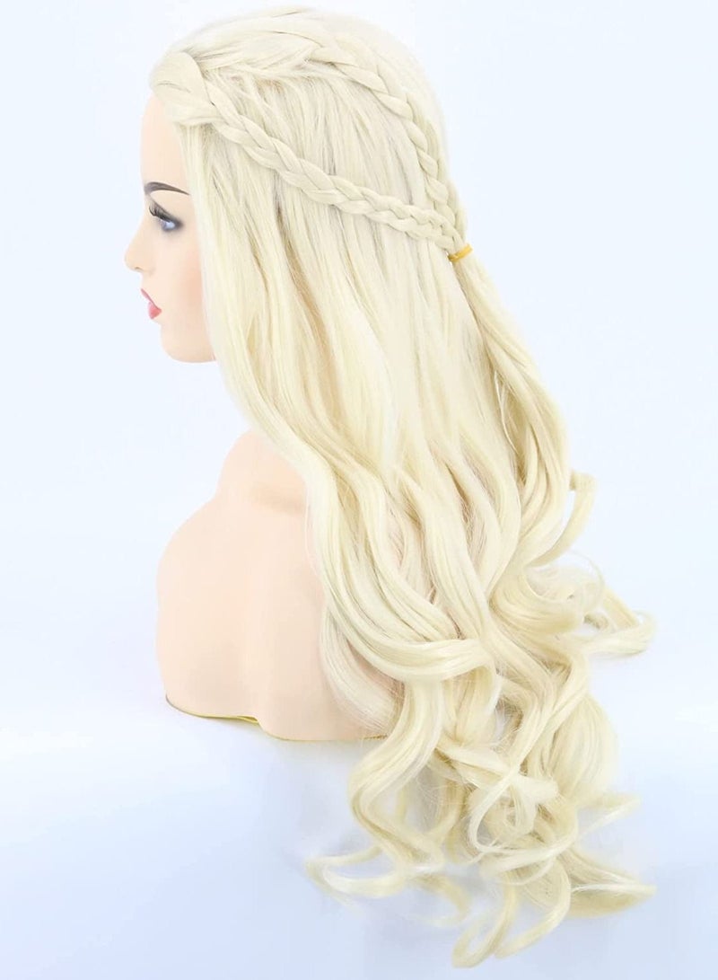Estelle Women's Wig Golden Long Curly Princess Bridal Cosplay Wig - Image 4