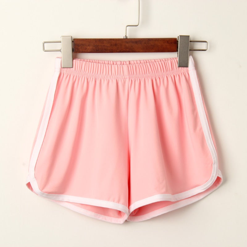 Casual Beach Yoga Hot Pants in Candy Colors Pink.  - Image 1