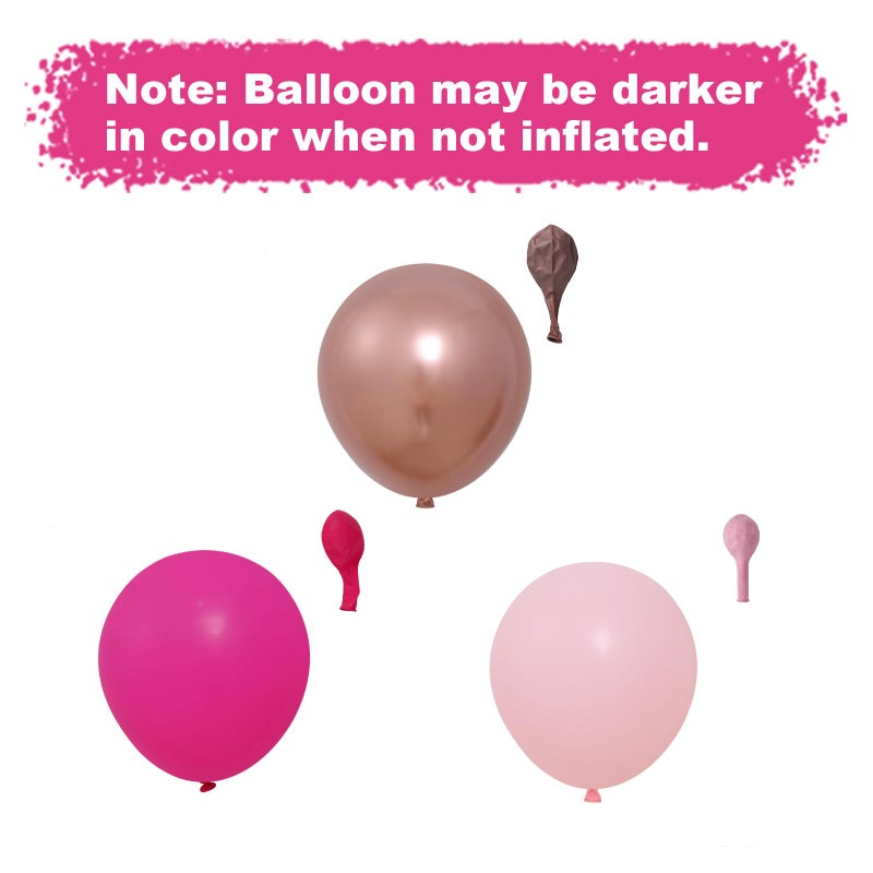 Netnology Pink Butterfly Balloon Arch Garland Kit 112pcs Pastel Pink Rose Gold Balloons with 2pcs Butterfly Foil Balloons for Birthday Party Decorations Baby Shower Decorations for Girls - Image 4