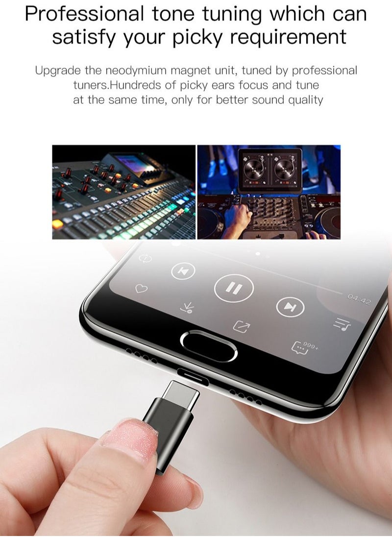 FASTER F6T HI FI Strong Deep Bass Type-C Handsfree With Mic White