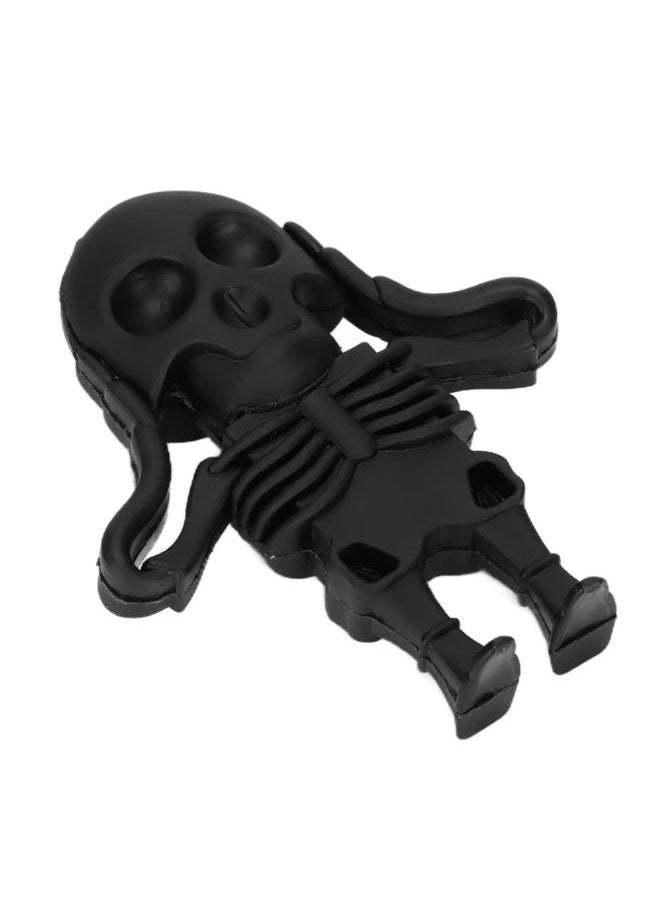 Thoraya Funny Flash Drive Cute Cartoon Micro Skull Shape Thumb Drive Memory Stick Pen Drive For Gift 128GB Black  - Image 3