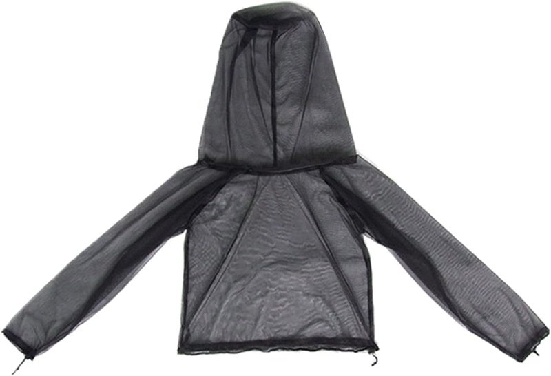 كلاراكو بدلة واقية من البعوض، سترة بغطاء رأس، بنطال، قفازات، ملابس شبكية طاردة للحشرات، حماية خارجية من الحشرات والذباب والبعوض - سترة بغطاء رأس مقاس L/XL - Image 3