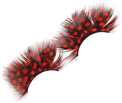 Dorisue feather eyelashes Red lashes Minnie Eyelash Red Jessica Rabbit Wonderwoman Black widow custume eyelashes - Image 3