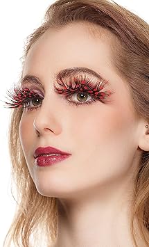 Dorisue feather eyelashes Red lashes Minnie Eyelash Red Jessica Rabbit Wonderwoman Black widow custume eyelashes - Image 5