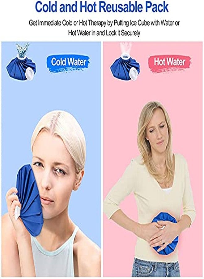 MOBDESK Ice Cold Pack Reusable Ice Bag Hot Water Bag for Injuries, Hot & Cold Therapy and Pain Relief (Blue) - Image 3