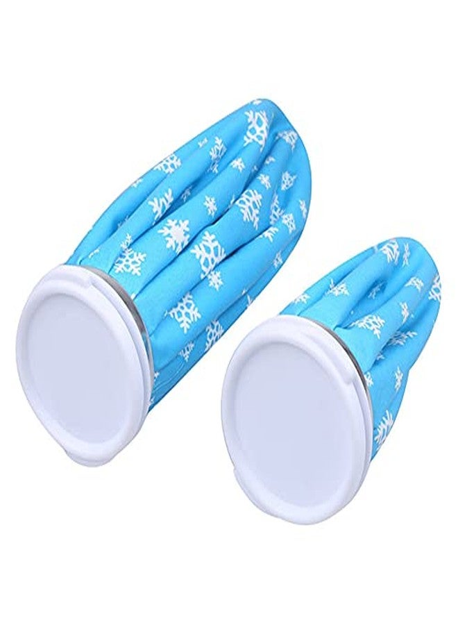 MOBDESK Ice Cold Pack Reusable Ice Bag Hot Water Bag for Injuries, Hot & Cold Therapy and Pain Relief (Blue) - Image 2