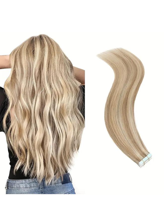 Bluejw Real Hair Seamless Hair PU Wig Film Hair Real Hair Silk Hair Extensions Tape In Hair - Image 1