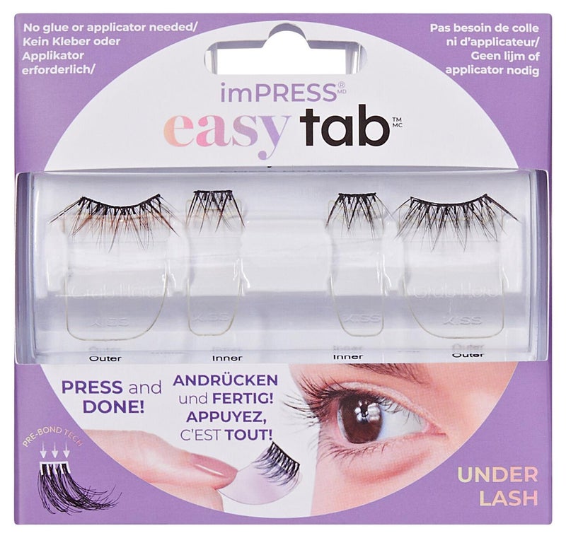 Kiss Impress Press-on Falsies Easy Tab Lashes Classy Natural ILT01C - Image 1