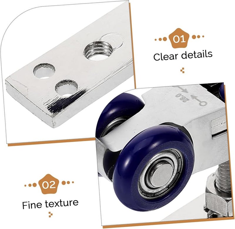 عجلات أبواب منزلقة صامتة وسلسة من Veemoon، ملحقات أبواب قابلة للطي للنوافذ والشبابيك - Image 5