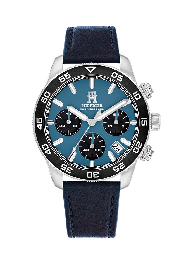 TOMMY HILFIGER ROUND CHRONOGRAPH MEN'S BLUE CASE WATCH - 1792187 - Image 1