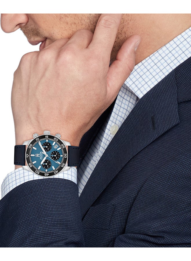 TOMMY HILFIGER ROUND CHRONOGRAPH MEN'S BLUE CASE WATCH - 1792187 - Image 2