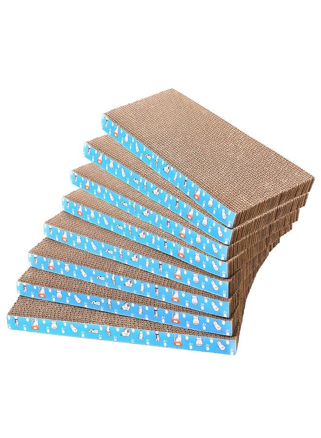 Mankaide 8 Packs in 1 Cat Scratch Pad, Cat Scratcher Cardboard,Reversible,Durable Recyclable Cardboard, Premium Scratch, Suitable for Cats to Rest, - Image 1