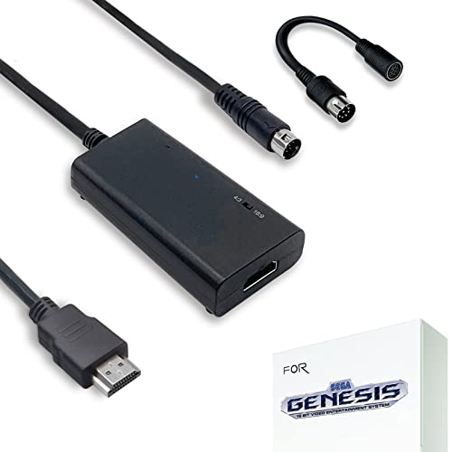 LEVELHIKE HDMI Cable for Sega Genesis Model 1/2 / 3, Sega CD, Sega CDX, Sega 32X, Sega Nomad, Original Sega Master System Console - Image 1
