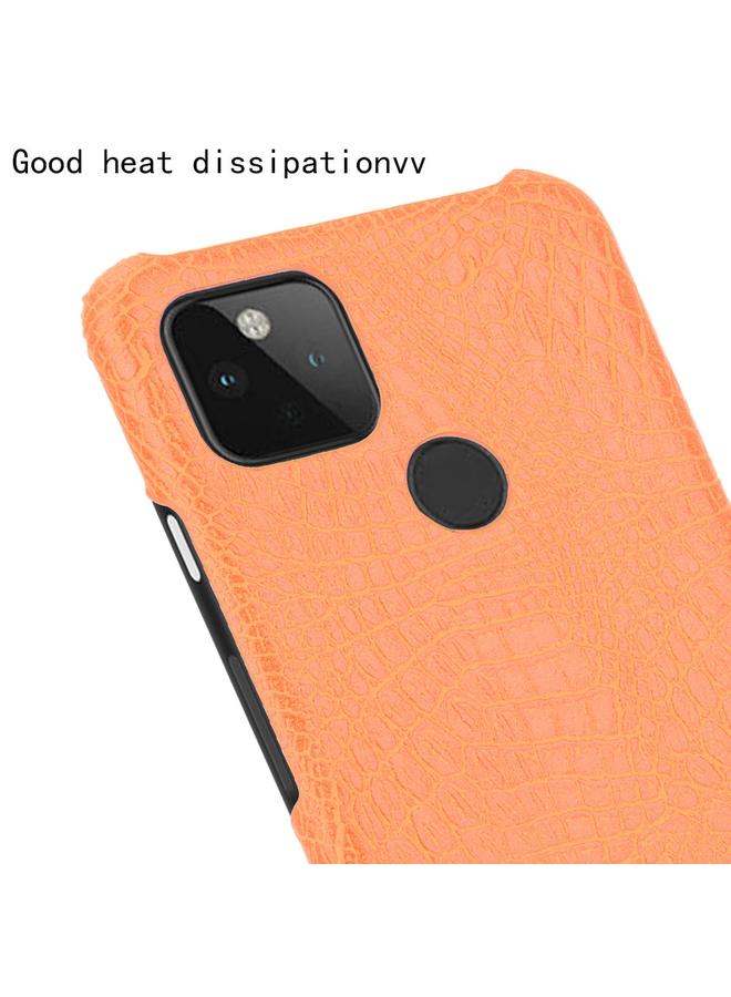 اس-توب جراب لهاتف Google Pixel 5 مقاوم للصدمات من جلد التمساح PC + جراب PU - Image 5