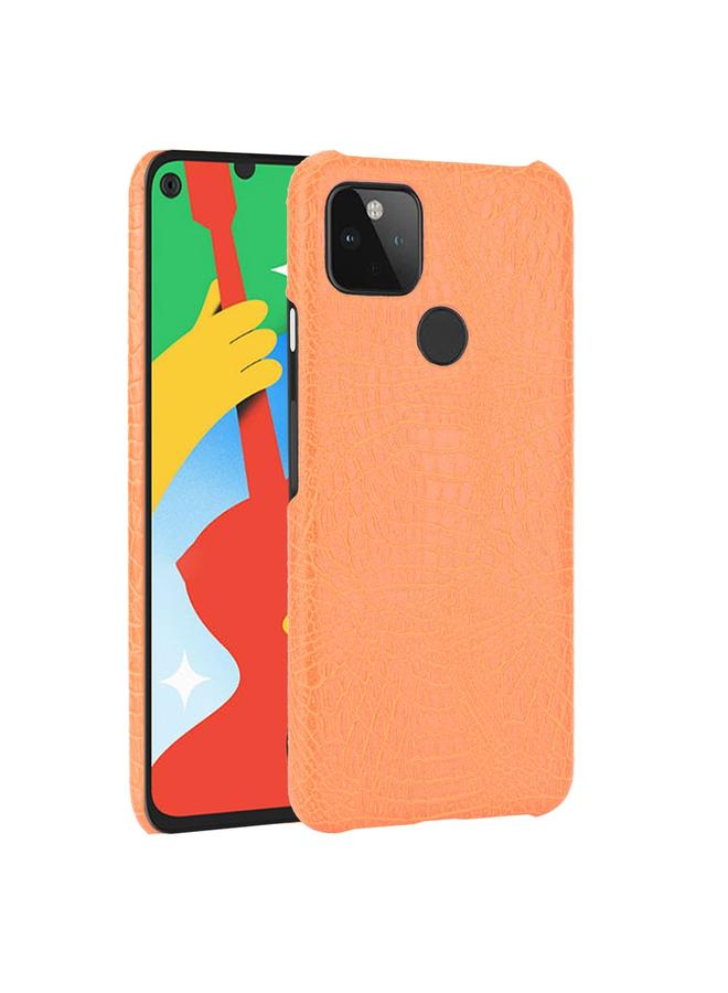 اس-توب جراب لهاتف Google Pixel 5 مقاوم للصدمات من جلد التمساح PC + جراب PU - Image 1