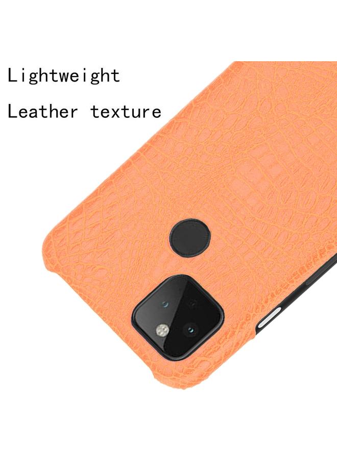 اس-توب جراب لهاتف Google Pixel 5 مقاوم للصدمات من جلد التمساح PC + جراب PU - Image 4