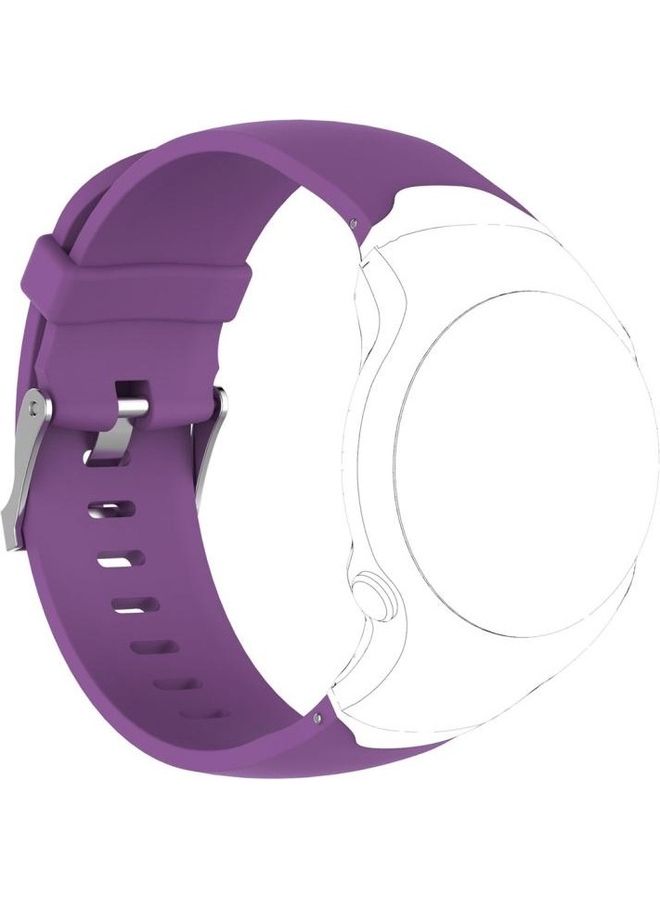 NIBEMINENT Smart Watch Silicone Wrist Strap Watchband For Garmin Approach S3 Purple - Image 1