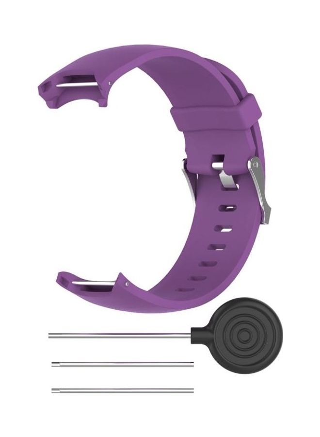 NIBEMINENT Smart Watch Silicone Wrist Strap Watchband For Garmin Approach S3 Purple - Image 3