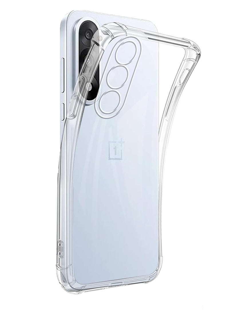 Case for OnePlus Nord 5, Clear Phone Case with Reinforced Corners Bumper Slim Fit Shockproof Flexible TPU Case for OnePlus Nord 5 - Image 1