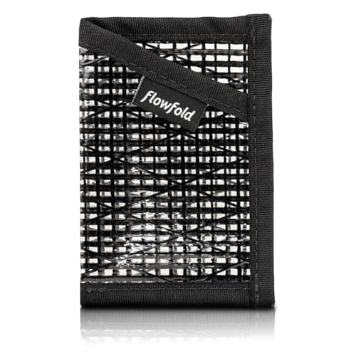 Flowfold Minimalist Slim Front Pocket Card Holder Wallet, Black, One Size - Image 1