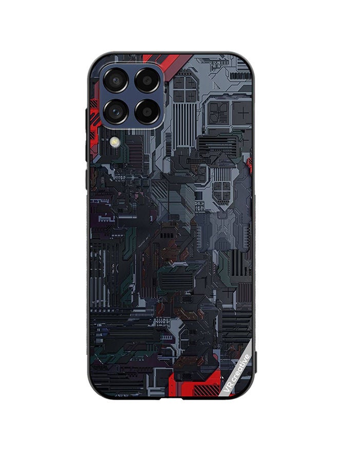 VR CREATIVE Protective Case Cover For Samsung Galaxy M53 Tech Design Multicolour - Image 1