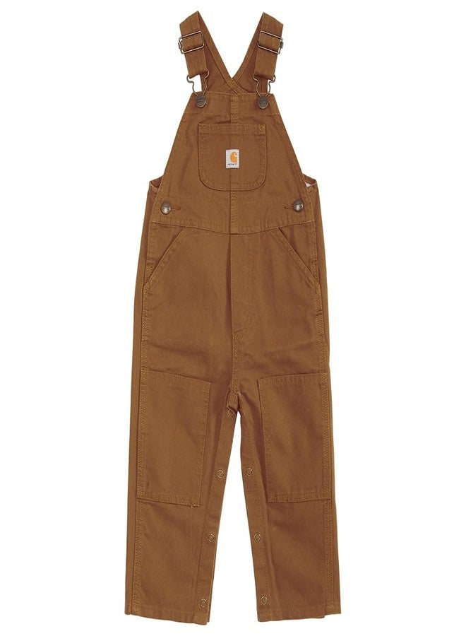 Carhartt Baby-boys Infant Washed Duck Bib Overall, Brown, 24 Mo. - Image 1