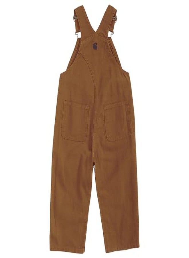 Carhartt Baby-boys Infant Washed Duck Bib Overall, Brown, 24 Mo. - Image 2