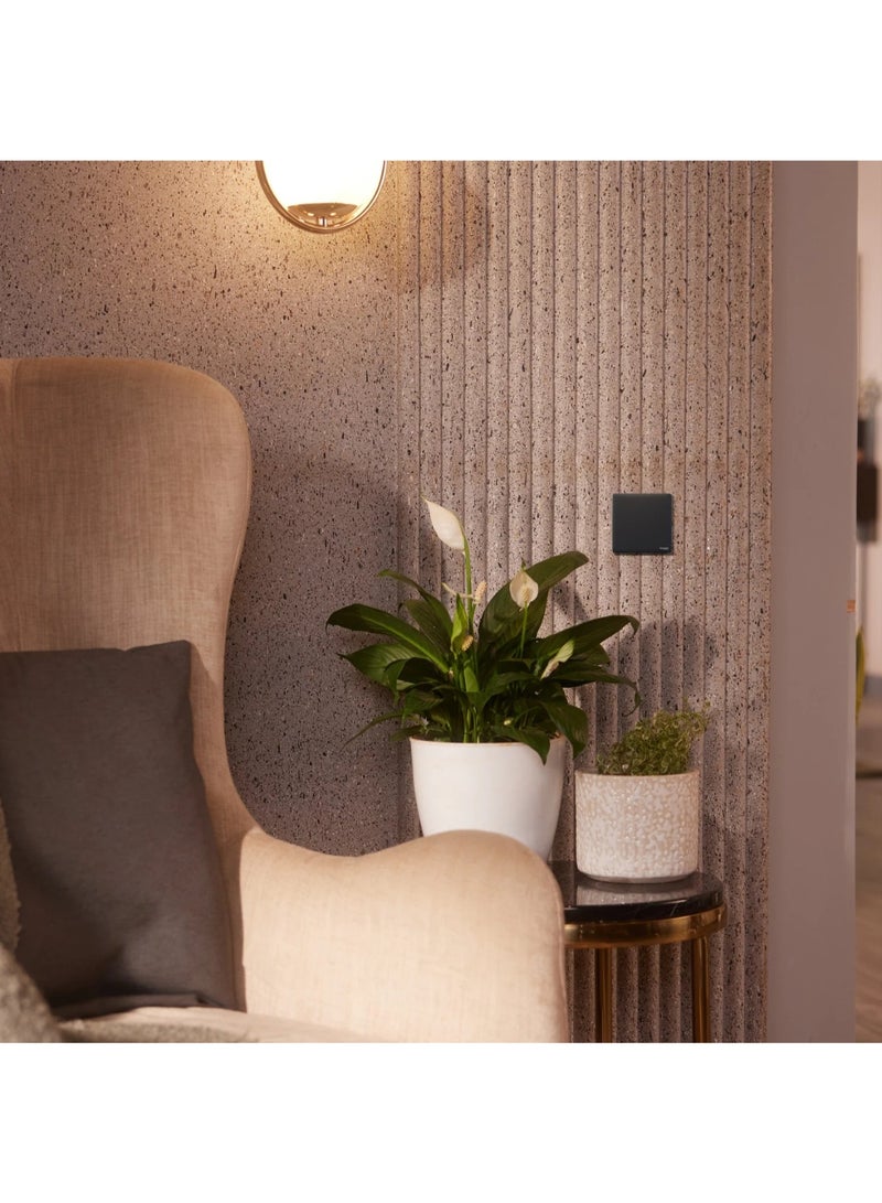 Schneider Electric Unica X Intermediate Switch - Jet Black - Image 5