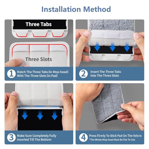 UPKARANWALE Microfiber Kitchen Cloth for Cleaning, Dusting, and Floor Mop Refills - Small Bucket Mop With Two Way Lock (32 CM X 12 CM) - Image 3