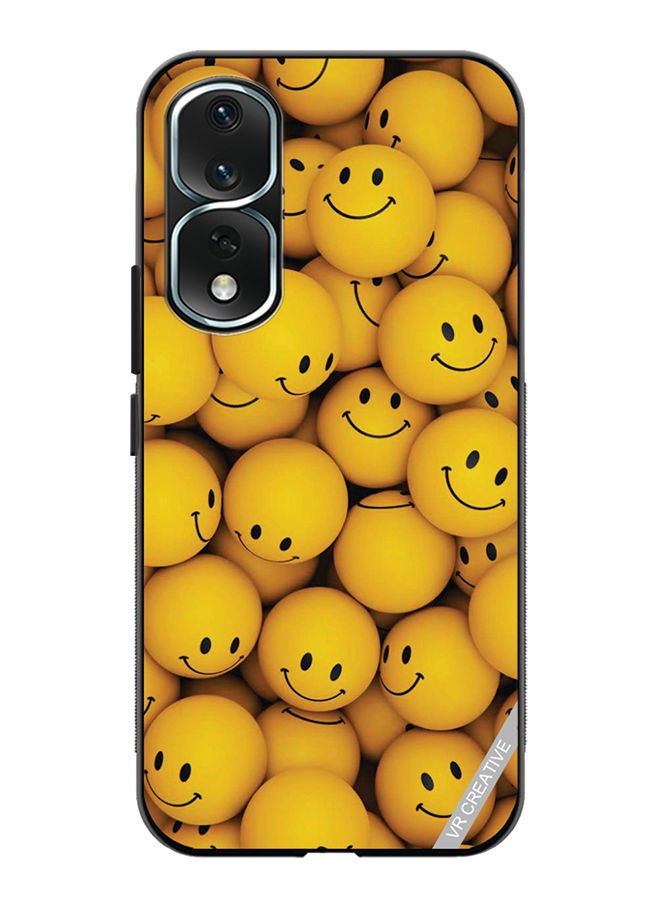 VR CREATIVE غطاء حماية واقٍ لهاتف Honor 80 Pro بتصميم مبتسم متعدد الألوان - Image 1