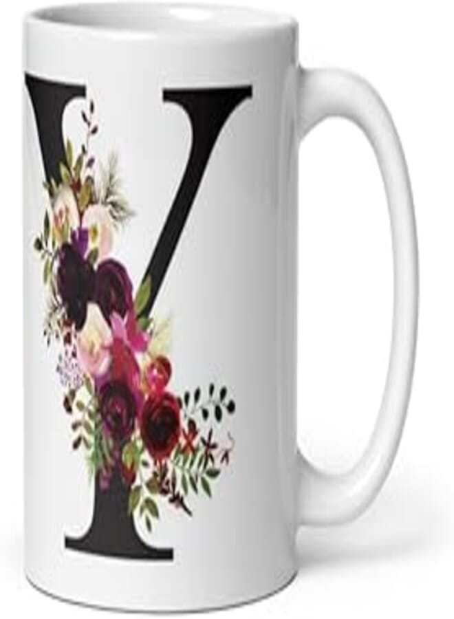 Creative Printed Mug With Special Design - Letter Y 