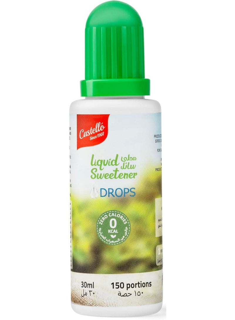 كاستيللو منذ 1907 مُحلي ستيفيا سائل، قطرات خالية من السعرات الحرارية، خالية من الأسبارتام. الحصة الواحدة = 4 قطرات = 1 سكر (5 غرام) 30 مل - Image 2