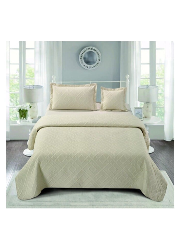 PROMASS 4 Piece Ultrasonic Compressed Comforter/Quilt/Bedspread Set Single Size ( Comforter + Fitted Sheet + 1 Small Pillow Case + 1 Large Pillow Case) Rodeo Dust