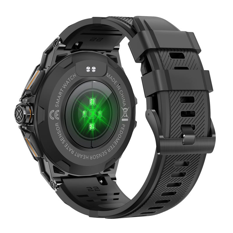 Smart Watch: Black IP67 Waterproof Health Monitor Watch - Long-Lasting Battery Life Fitness Tracker Wristwatch for Men Women Home Outdoor Use - Image 3