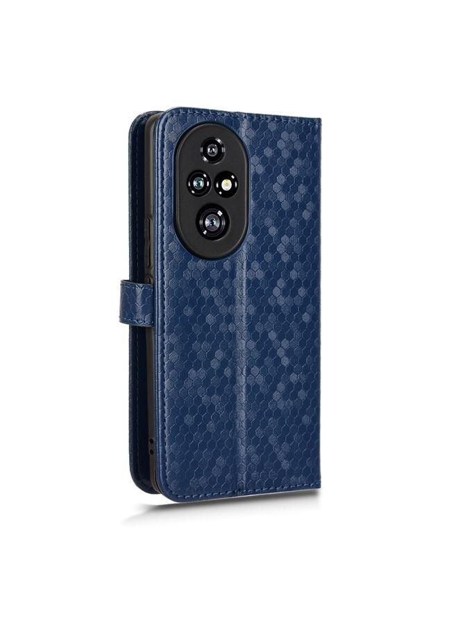 S-TOP Case For Honor 200 Pro Honeycomb Dot Texture Leather Phone Case - Image 4