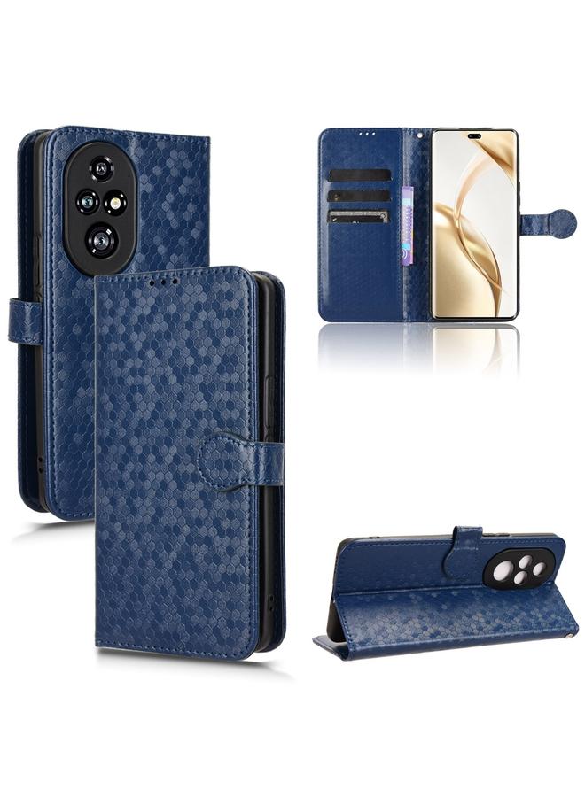 S-TOP Case For Honor 200 Pro Honeycomb Dot Texture Leather Phone Case - Image 1