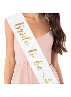 Bride To Be Sash Bachelorette Party White Satin Sash With Gold Foil Lettering Decorations Supplies Accessories Wedding Engagement Party (1 Pcs) - pzsku/Z42AC5D86C8C7E82E82FCZ/45/_/1733730354/7906d2cd-cac7-4b19-9b5b-273705590698