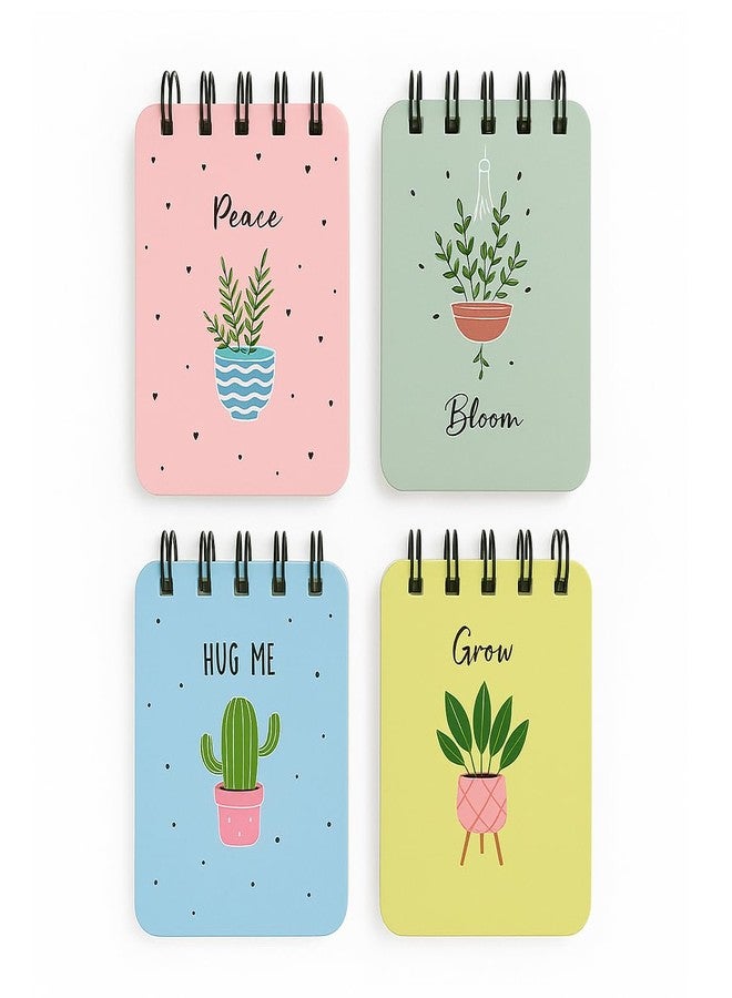 مفكرة أرتيشوس صغيرة الحجم (عبوة من 4) 100 صفحة، مفكرات صغيرة للملاحظات اليومية والقوائم والعمل وكتابة اليوميات (7 × 12 سم) مفكرة للمكتب - ملاحظات عن الطبيعة - Image 4