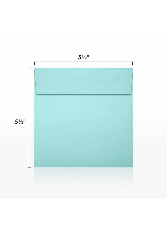 إنفيلوبس.كوم مظاريف دعوة مربعة من Luxpaper | قشر واضغط | 5 1/2 بوصة × 5 1/2 بوصة | رغوة البحر الزرقاء | 80 رطل. نص | 50 الكمية  - Image 3