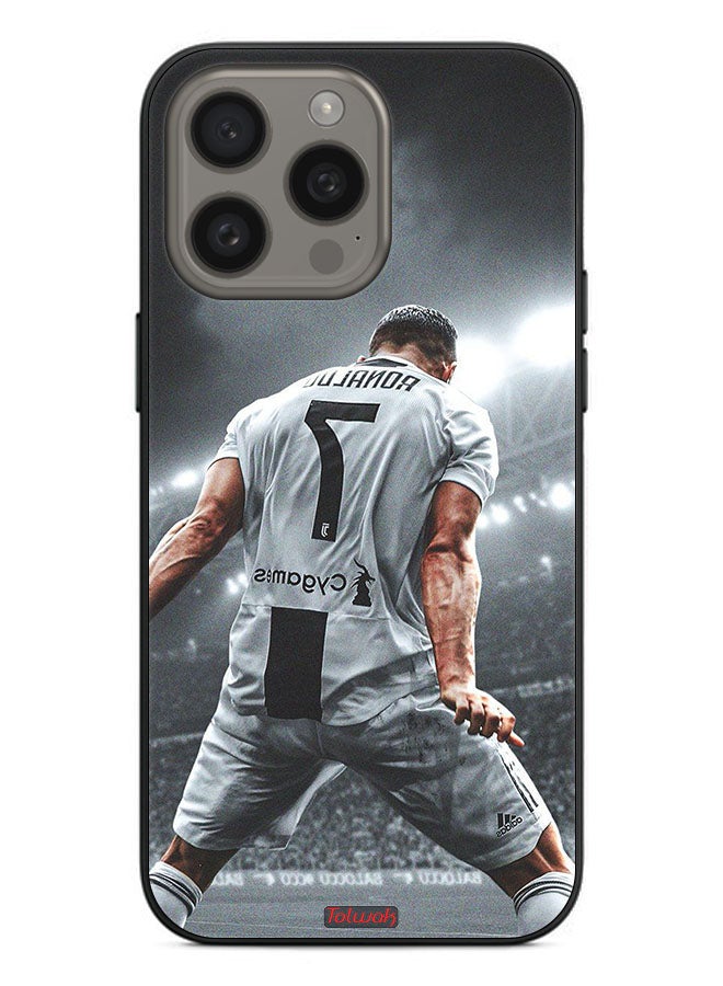 Tolwak Apple iPhone 15 Pro Max Protective Case Cover Cristiano Ronaldo Celebration - Image 2