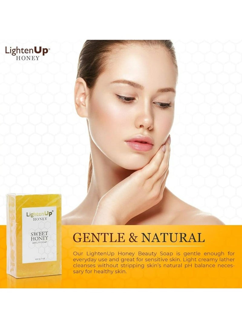 LIGHTENUP - Sweet Honey Beauty Soap 200 g - Image 1