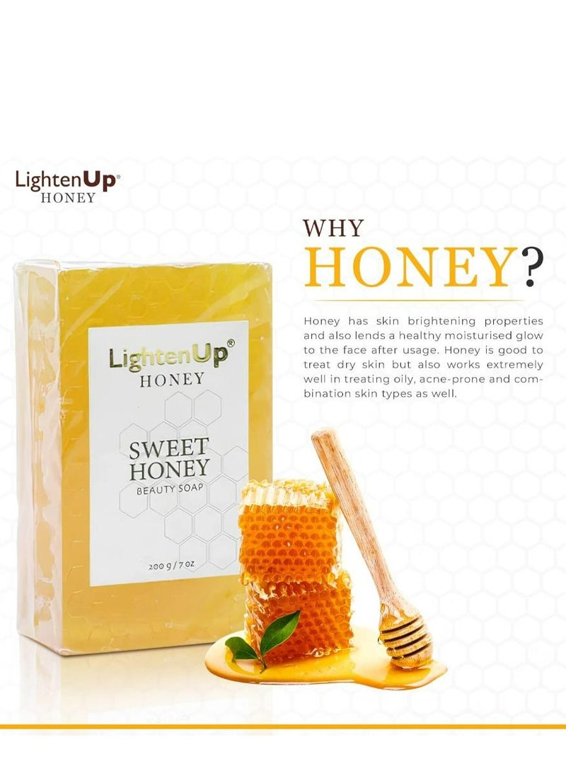 LIGHTENUP - Sweet Honey Beauty Soap 200 g - Image 1