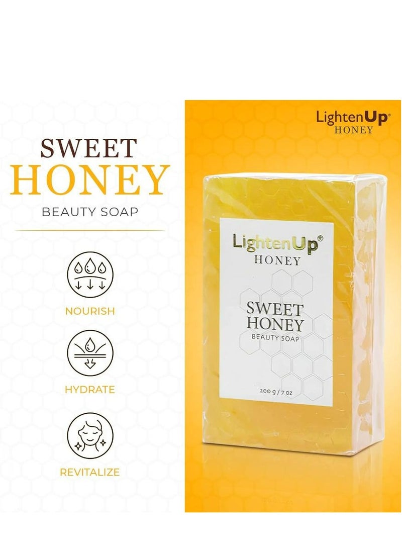 LIGHTENUP - Sweet Honey Beauty Soap 200 g - Image 1