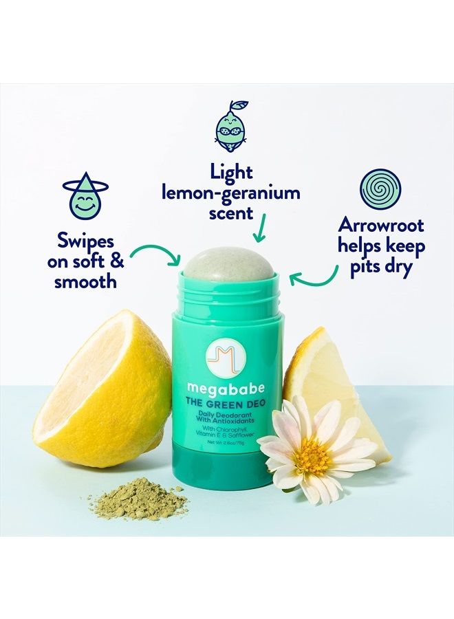 Megababe Daily Deodorant - The Green Deo with Anti-Antioxidants | Aluminum-Free, All Natural | 2.6 oz - Image 4