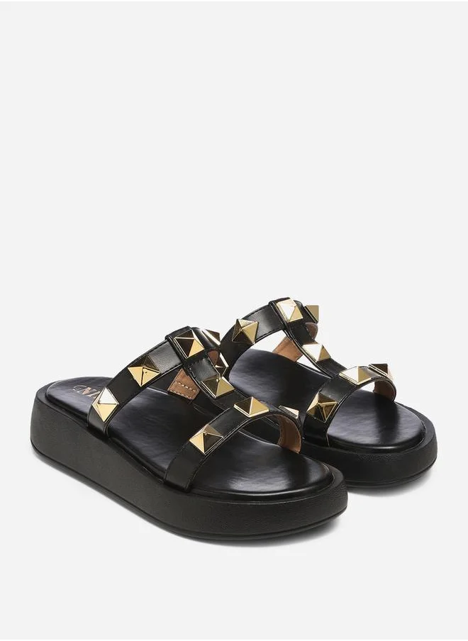 GNIST Studded Strap Flatform Sandals