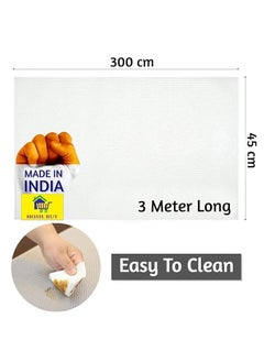 Home Buy HOME BUY Multipurpose Super Strong Eva Anti-Slip Bathroom Kitchen Cabinet Drawer Shelf Mat Liner Sheets Roll, Fridge & Table Mat (60Cm X 5 Meters Roll, Ethylene Vinyl Acetate) (60x500(1), White)  - Image 2