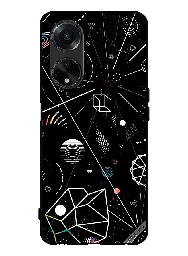 Covernex Protective Case Cover For Oppo F23 5G Aesthetic Math Wallpaper - Image 1