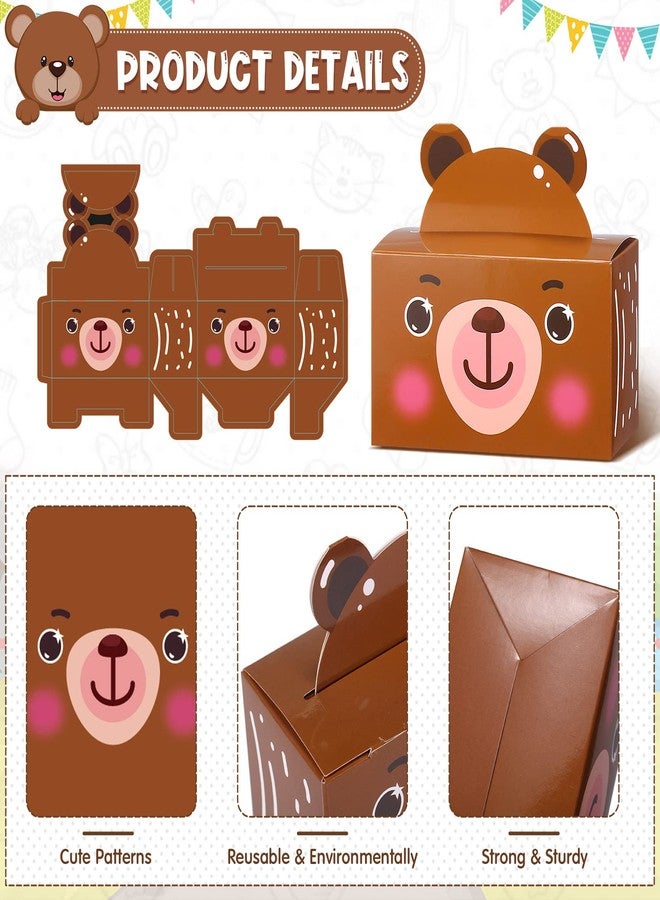 Nezyo 24 Pack Zoo Safari Animal Treat Box Jungle Party Favors Animal Goodie Boxes Cardboard Jungle Gift Boxes Wild Animal Candy Boxes for Jungle Themed Party Birthday Decoration 4.8 x 2.4 x 5.2 Inches - Image 3